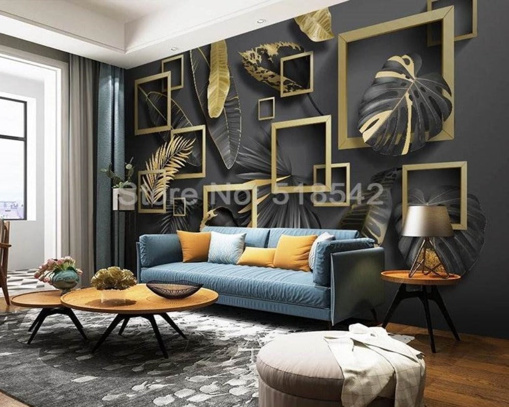 3D Wallpaper Mystic Feather Squares
